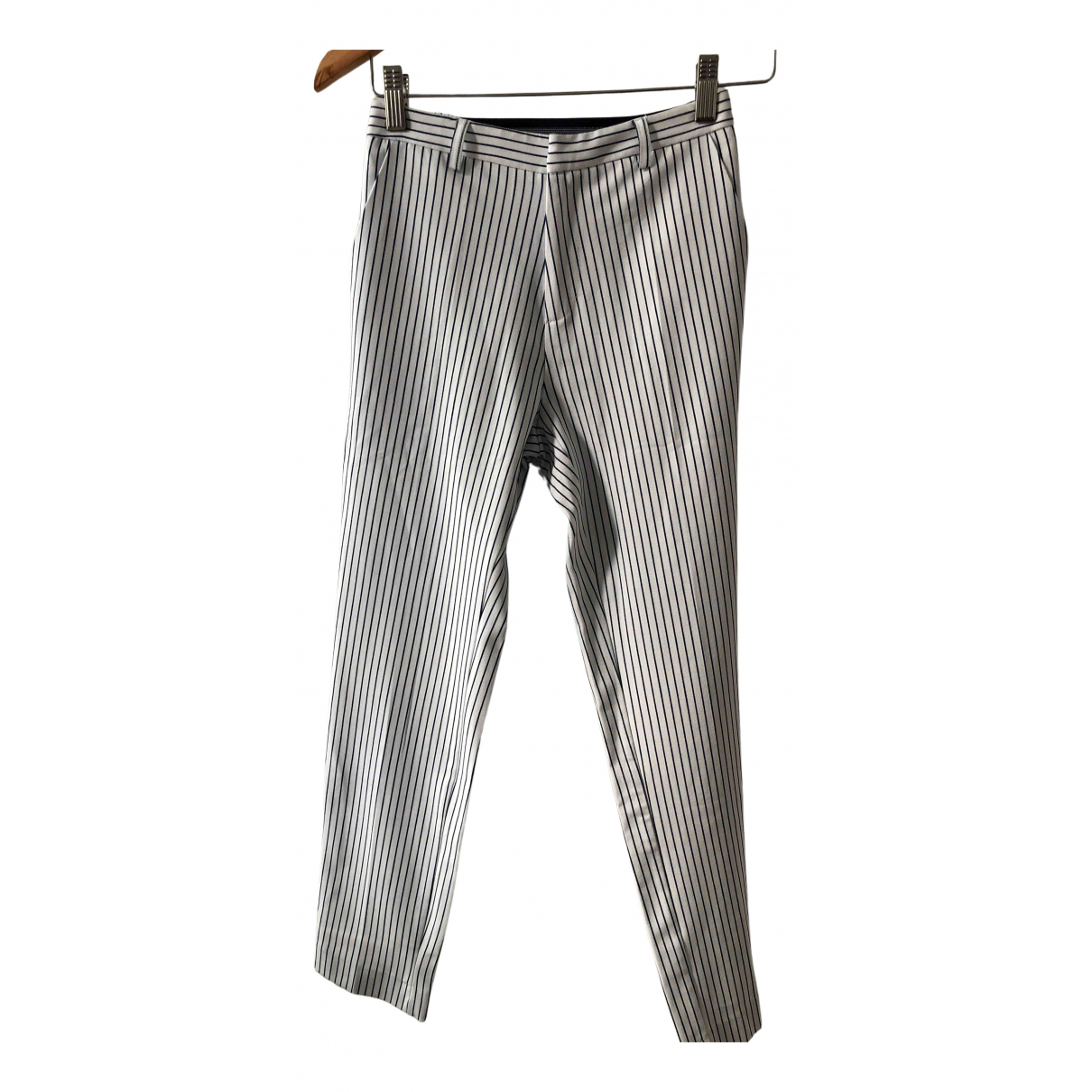 Trousers STRADIVARIUS White size XS 